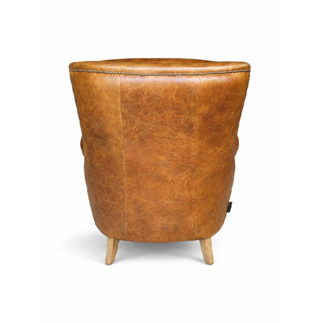 Springfield Aged Leather Chair  - Vintage Tan image 2